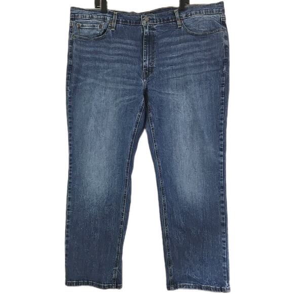 Levi's 541 ~Men's 46 X 30 (46×29)~ Blue Denim High Rise Straight Leg Zip Fly. - Picture 12 of 13